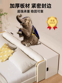 Solid Wood Bedside Table Narrow Storage Cabinet with Side Door for Small Spaces