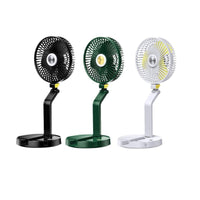 Portable Folding Desk Fan with Quiet Operation and Strong Airflow, Wall-Mountable for Dorms and Kitchens