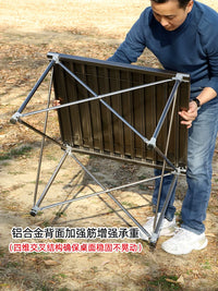 Bulin GuideSeries Outdoor Camping Table with Anodized Aluminum Alloy Lift and Foldable Design