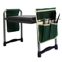 Foldable Garden Kneeler and Seat with Tool Pouch, Portable Outdoor Gardening Stool