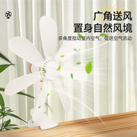 Clip-on Mini Desk Fan for Bedside, Dorm, Office, and Home Use with Timer and Remote Options