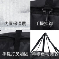 Insulated Oxford Cloth Shopping Bag with Foldable Design and Large Capacity