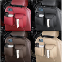 Car Seat Back Organizer with Tissue Box and Hooks