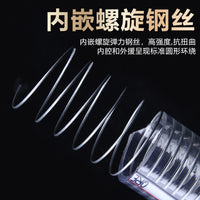 PVC Steel Wire Reinforced Transparent Hose for High Temperature Vacuum and Suction