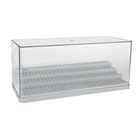 Mini Building Block Figure Display Case with Tiered Transparent Dust Cover