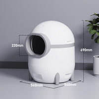 Smart Self-Cleaning Cat Litter Box with APP Remote Control for Large Cats
