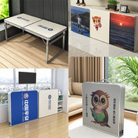 Portable Aluminum Folding Table with Stools for Outdoor Camping and Market Stalls