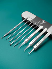 Acne Extractor Kit Blackhead Remover Pimple Popper Tool Set with Magnifying Glass
