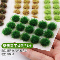 Miniature Static Grass Tufts for Diorama Model Scenery and DIY Crafts