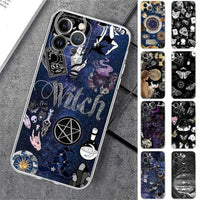 Tarot Card Clear Phone Case for iPhone 15 Series