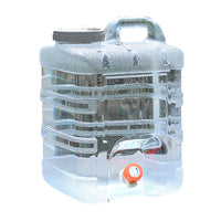 Outdoor Camping PC Pure Water Bucket Car-mounted with Faucet Storage Bucket Multi-functional Portable Mineral Water Home Empty Barrel