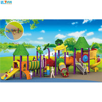Kids' Outdoor Plastic Slide for Garden & Playground, Kindergarten Play Equipment