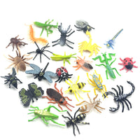 24-Piece Realistic Insect Animal Model Set for Education and Decoration
