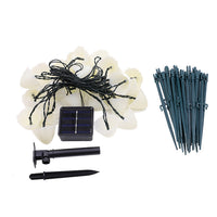 Solar LED Mushroom String Lights Outdoor Garden Pathway Decorative Landscape Lamps for Patio Yard