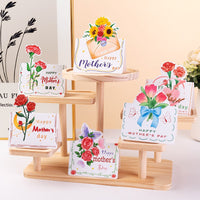 Ins Style Small Fresh Greeting Card After-sales Card for Flower Shop Mother's Day Women's Day Message Blessing Thank You Card