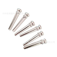 Acoustic Guitar Bridge Pins Pure Brass Solid Cone Endpins for Folk Guitar