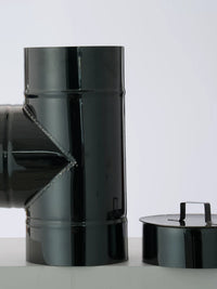 Thickened Black Titanium Stainless Steel Chimney Flue Pipe for Rural Heating Stoves