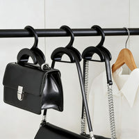 Stackable Handbag Hanger Closet Organizer for Purses, Hats, and Scarves - Multi-functional Wall-mounted Storage Rack