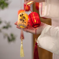 Mid-Autumn Festival Chinese Style Lantern Decoration with Tassels for Holiday Ambiance