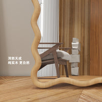 Nalance Irregular Cloud Wave Full Length Mirror for Dressing Room, Wall-Mounted or Freestanding
