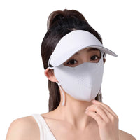 UV Protection Full Face Mask with Brim for Cycling and Sun Protection