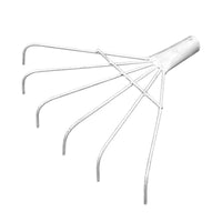 Adjustable Long Handle Fan-Shaped Garden Rake for Leaves and Soil