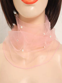 Versatile Lace Neck Gaiter Scarf for Women - Thin Sun Protection Shawl, Headscarf, and Silk Scarf for Spring/Summer