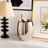 304 Stainless Steel Double-Walled Insulated Champagne and Wine Ice Bucket for Parties and Bars