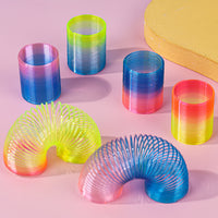Mini Rainbow Spring Coil Toy for Kids