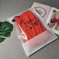 Non-Woven Zipper Garment Bags with Clear Window - 50 Pack