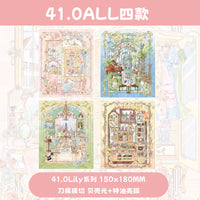 Papercraft 3D Miniature House Sticker Kit for DIY Diorama and Scrapbooking