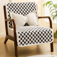 Plush Recliner Cushion with Backrest for Office Chairs and Folding Beds, Thickened Non-Slip