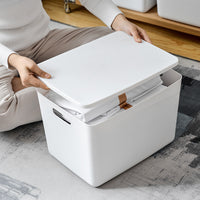 Thickened Japanese-Style Storage Box with Lid for Toys, Living Room, Bathroom, Wardrobe Organization