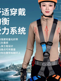 Xinda Full Body Climbing Harness for Adults and Children, Via Ferrata and Adventure Park Safety Gear
