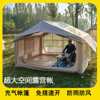 Inflatable Automatic Pop-Up Tent for Outdoor Camping, Waterproof & Windproof, 4-8 Person