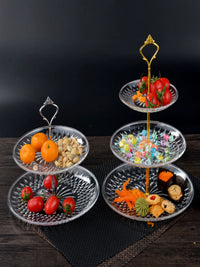 Acrylic 2/3-Tier Fruit Plate Dessert Stand for Parties and KTV