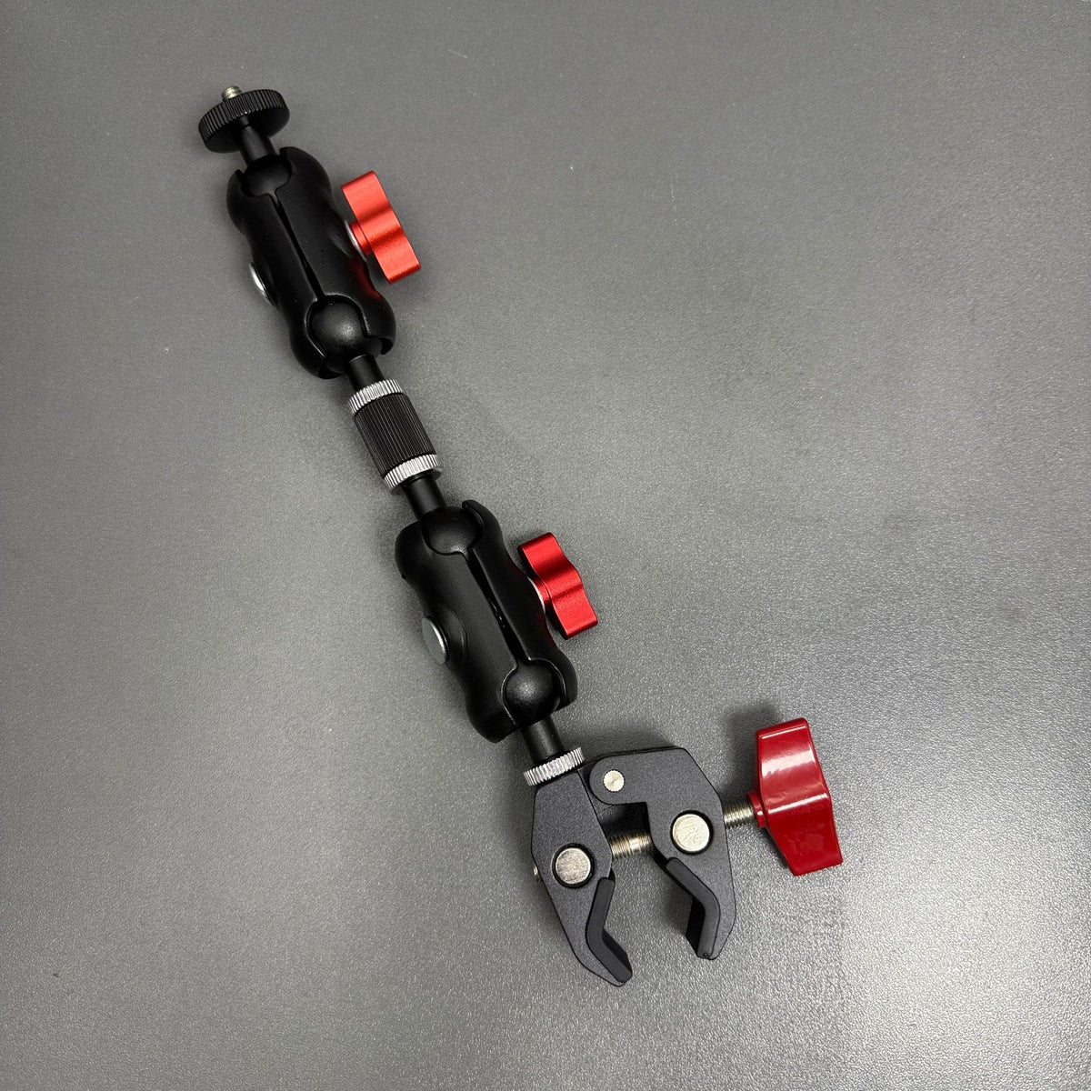 Motorcycle Handlebar Mount for Action Cameras - 360° Panoramic Clamp with 1/4" Screw