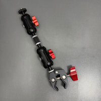 Motorcycle Handlebar Mount for Action Cameras - 360° Panoramic Clamp with 1/4" Screw