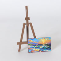 Dollhouse Miniature Easel with Painting for BJD Photography Props