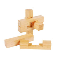 Colorful Six-Piece Luban Lock Brain Teaser Puzzle for Adults and Children