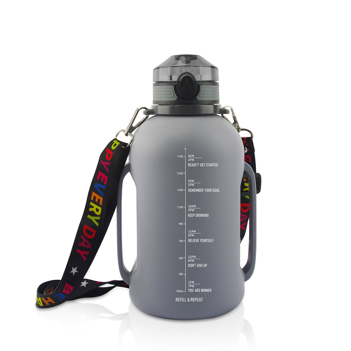 Collapsible Silicone Sports Water Bottle with Straw Lid for Travel and Outdoor Activities