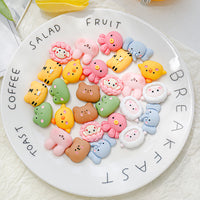 Cute Animal Resin Cabochons for DIY Crafting Phone Cases Hair Accessories