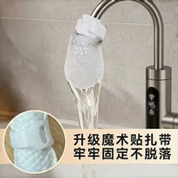 Faucet Filter Bags for Sediment and Scale Removal, Splash-Proof Kitchen Tap Water Purifier