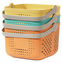 Portable Shower Caddy Basket with Drainage Holes for Bathroom and Dorm