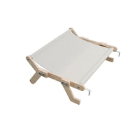 Cat Window Hammock Bed with Suction Cups, Wooden Sunbathing Perch for Cats, Pet Sofa Nest