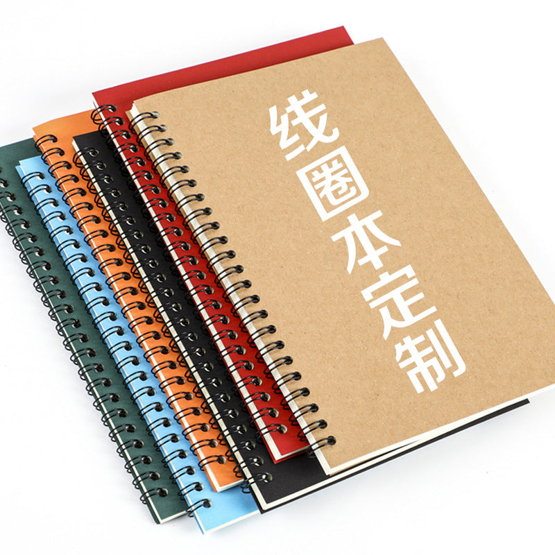 A5/B6 Spiral Notebook, Customizable Cover, Thickened Business Journal and Exercise Book