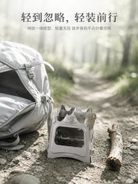 Titanium Alloy Portable Wood Burning Stove for Outdoor Camping, BBQ, and Heating
