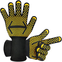 Heat Resistant Oven Gloves for Baking and BBQ, High Temperature Protection 300-400°C