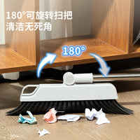 Deli Dexin LQ160 Broom and Dustpan Set with Comb Teeth - Grey