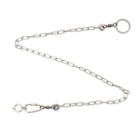 Stainless Steel Parrot Ankle Chain with Open Leg Ring for Birds